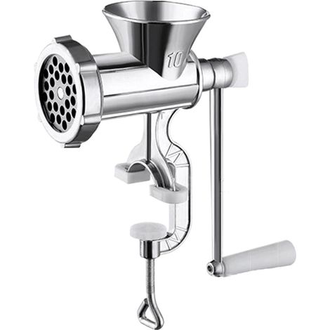 Hachoir à Viande Manuel - Acier Inoxydable - Manivelle Manuelle - Pour Bœuf Légumes Burgers - Usage Cuisine Maison - 1 Pièce