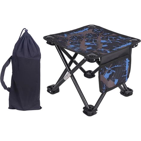 Chaises de camping, tabouret de camping pliant, siège portable, petit tabouret de voyage pour le camping et le jardinage 33×33×32cm (1/5)