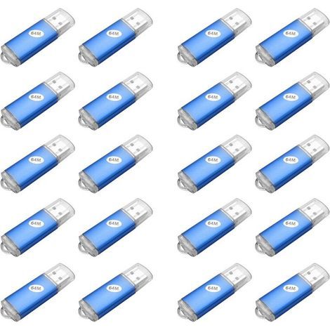 Compatible avec 20 clés USB 2.0 de 64 Mo, convient au stockage sur PC et ordinateur portable. (1/4)