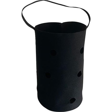 Lot de 2 sacs de plantation pour fraisiers, sacs de culture suspendus pour fraisiers (noirs) (1/5)