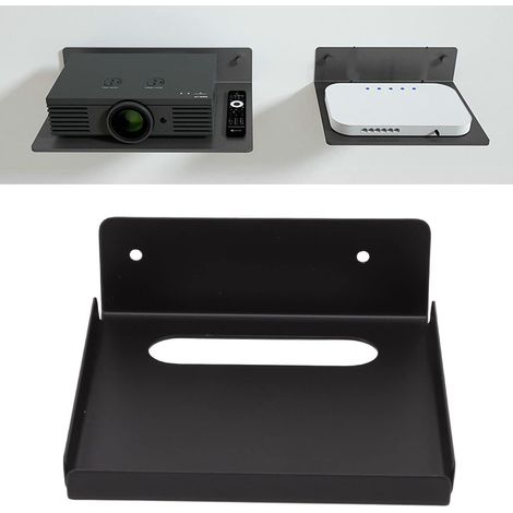Support Mural Routeur, 11.5x11cm Réglable Etagère Murale pour Routeur Répéteur, épaissi Universelle Support de Stockage, Projecteur, Boîtier TV (1/5)
