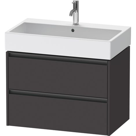 Duravit Ketho.2 mueble bajo lavabo suspendido, 2 cajones,