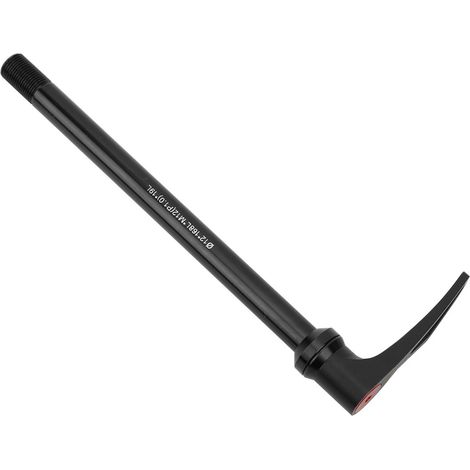 Axe à dégagement rapide en alliage d'aluminium pour vélo de route et VTT, filetage M12, longueur 168 mm, léger et sécurisé. (1/5)