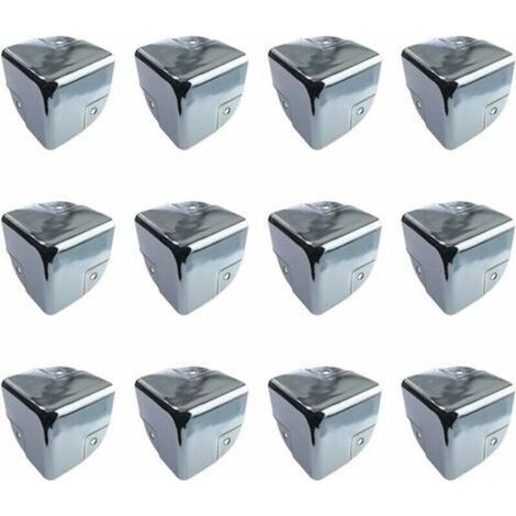 Möbelschutz, Eckenschützer aus Metall, Tischkantenschützer, 12 Stück, Kantenschutz aus Metall, Eckenschützer für Tische und scharfe Möbel (1/4)
