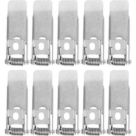 10 Clips à Ressort pour Spots Encastrés Pinces de Fixation Universelles pour Plafonniers et Panneaux Lumineux Ressorts de Montage Haute Élasticité Installation Facile pour (1/4)