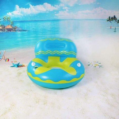 (Couleur:Bleu)Flottant Lit Flottant Gonflable En Pvc Pour Piscine Hamac À Eau Flottant Matelas Lit Gonflable Avec Un Joli Porte-Gobelet,Jouet (1/5)