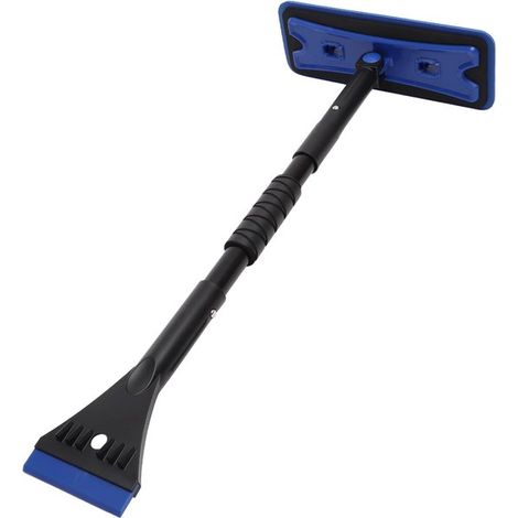 Cepillo rascador de nieve - Raspador de hielo para coche - Limpieza de invierno para coche - Esponja EVA que protege la pintura - 91 cm - Azul (1/5)