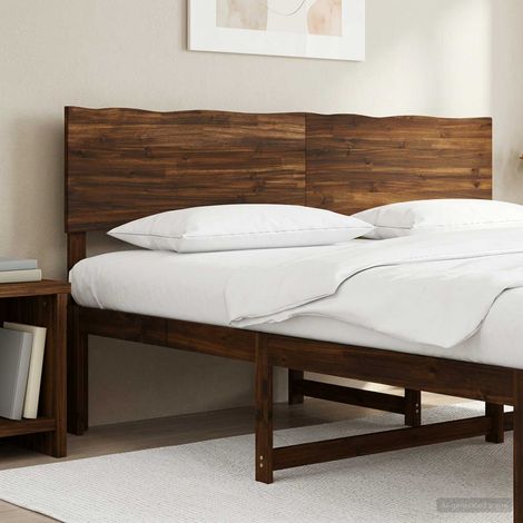 vidaXL Tête de lit en bois brut ROSTOCK Marron foncé 180 cm (1/5)
