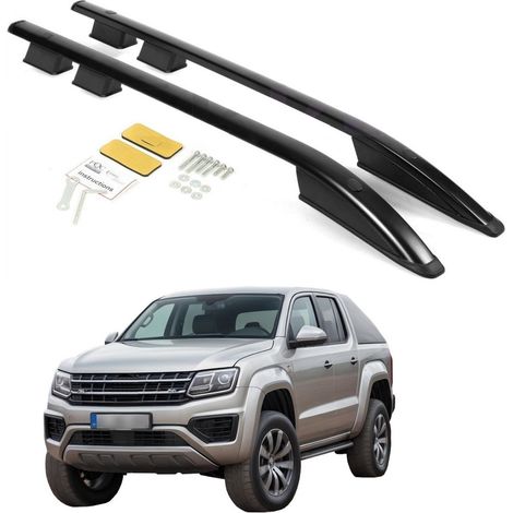 Barre portatutto VOLKSWAGEN AMAROK PICKUP DAL 2010 AL 2020 Nero Resistente Solido (1/5)