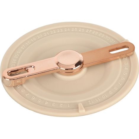 Boîte de stockage de riz avec cylindre doseur, grande capacité, fermeture hermétique, blanche, idéale pour la cuisine (11 kg). (1/5)