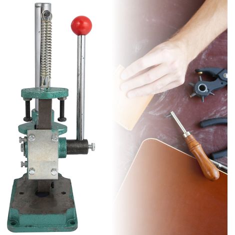 Presse à main compacte de bureau, machine de poinçonnage manuelle JH-16, outil de sertissage et d'estampage pour petits ateliers. (1/5)