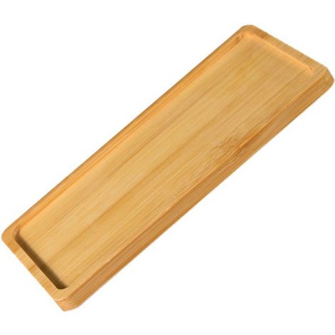 Sous-verre en bois naturel rectangulaire rétro, lot de 4, protège-table pour tasses et verres, idéal décoration intérieure, cadeau pendaison de crémaillère. (1/5)