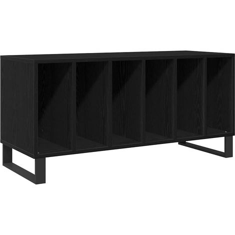 Maison Exclusive - Mueble para discos de vinilo Roble Negro 100 x