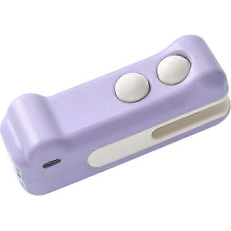 Mini scelleuse de sacs avec cutter et aimant, rechargeable, portable, sous vide, compatible avec les sacs de conservation des aliments frais. WHBYV (1/4)