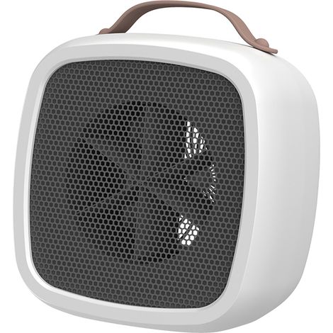 Mini Chauffage Électrique avec Poignée, Réchauffeur de Bureau pour Maison, Protection Surchauffe, Prise CN 220V (1/5)