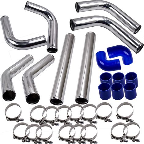 2.5" 64mm Kit Tubo Tubería Manguera Intercooler Turbo Pipe Piping Kit Hose Clamp (1/5)