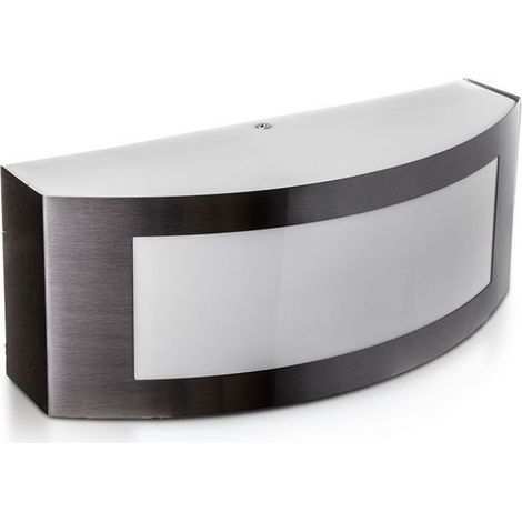 Aplique LED redondo V-TAC con portalámparas E27 (máx. 15 W), color gris, IP44 (1/5)