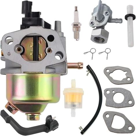 Gx160 212 CC 196 CC Carburateur pour Honda Gx120 Gx140 GX168 Gx200 5,5 6,5 HP pour Harbor Freight Predator R210 4000 3000 3050 3200 Watts 4375 46515 46596 40026 46516 46533 Tondeuse à Gazon (1/4)