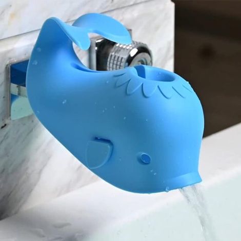 Protection de robinet de baignoire en silicone en forme de baleine - Protection de robinet en silicone - Accessoires de salle de bain - Sécurité enfant dans la salle de bain - Protection de robinet en (1/5)