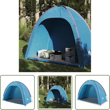 The Living Store Beistellzelt Blau Wasserdicht - Campingzelt - Beistellzelt - Wasserfestes Zelt - Familiencamping - Gartenparty (1/5)