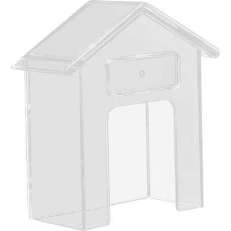 Lntyq Housse de sonnette Housse de protection contre la pluie Abri de sonnette de maison Protection du bouton de carillon Transparent Housse de protection anti-éclaboussures pour machine d'assistance