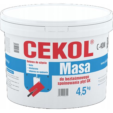 Masa para unión sin cinta de placas de yeso 4,5 kg