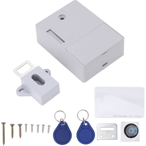 Elektronisches Schrankschloss, verstecktes DIY-Schloss und versteckte DIY-Schränke mit 2 Entriegelungsmodi, hochsicheres verstecktes elektronisches Schloss mit Alarmfunktion für C