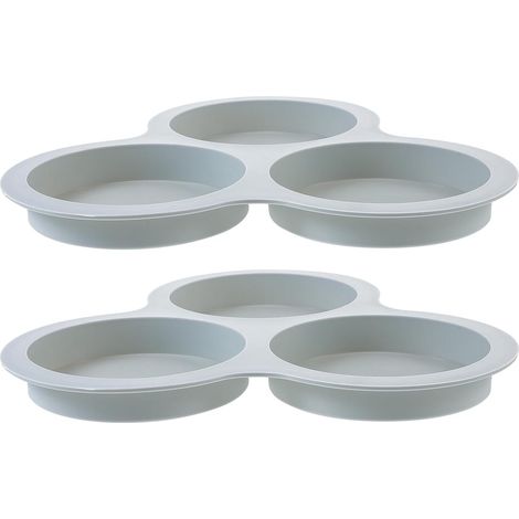 Moule à Muffins en Silicone Réutilisable 2 Pièces, Antiadhésif, Bleu, pour Friteuse à Air Moule à Cupcakes et Desserts, Accessoires la Cuisine Pratiques pour Cuisson,Parent,- (1/5)