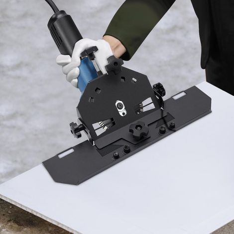 Schieber 45°Fliesenschneider Fliesen Werkzeug Winkelschleifer Fasenhalter Winkel Fase Halterung Keramische FliesenFase Stand für 115/125er Winkelschleifer für Effizientes Schneiden Fliesen