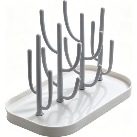 Égouttoir Biberon en forme d'arbre, sans BPA, porte-biberons amovibles, égouttoir pour biberons, égouttoir pour biberons, égouttoir pour biberons, égouttoir pour bébés, pour tasses, sucettes (1/5)