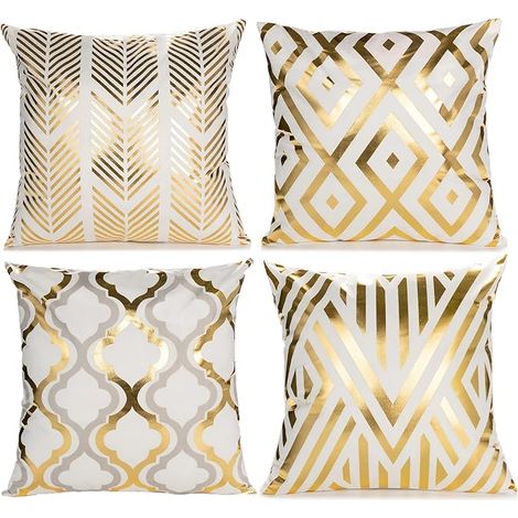 Lot de 2 Housses de Coussin Vert Feuilles, 45x45 cm, Polyester, Décoration Moderne pour Canapé, Jardin, Salon (1/5)