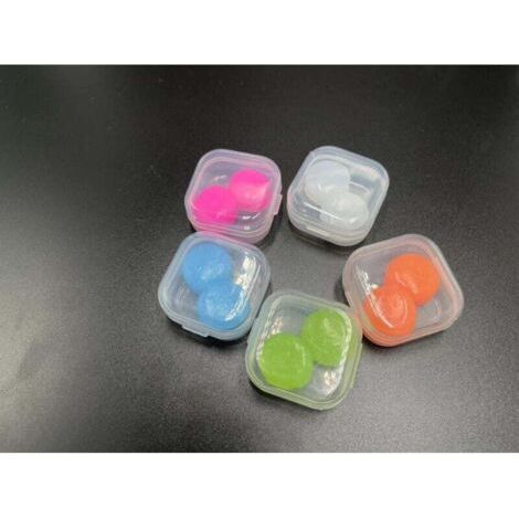 QORVA-Bouchons d'oreilles en silicone réutilisables, bouchons d'oreilles étanches et antibruit