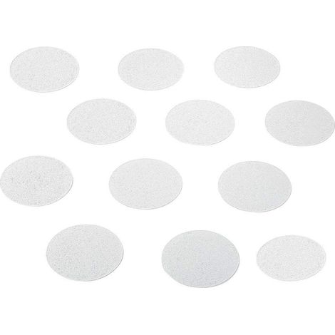 Autocollants antidérapants pour douche et baignoire - Patins antidérapants transparents - 12 autocollants auto-adhésifs pour baignoire - ronds 10 cm de diamètre