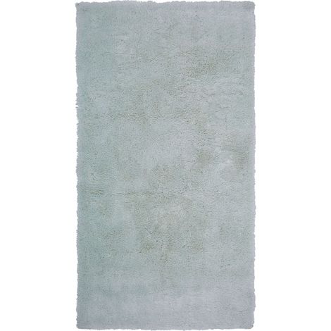 Tapis Épais 80 x 150 cm en Tissu Coton Vert Doux au Toucher pour Chambre et Salon Moderne Beliani (1/5)
