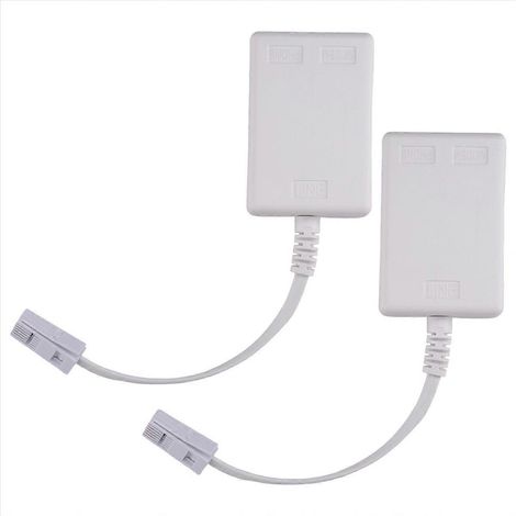 2 filtres séparateurs ADSL, prise BT vers RJ11, pour Internet haut débit (1/5)