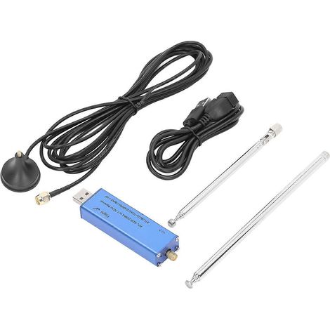 Software-Defined Radio Receiver Kit (DAB/FM-SDR-Empfänger) mit Antenne und Buchse (25–1760 MHz)