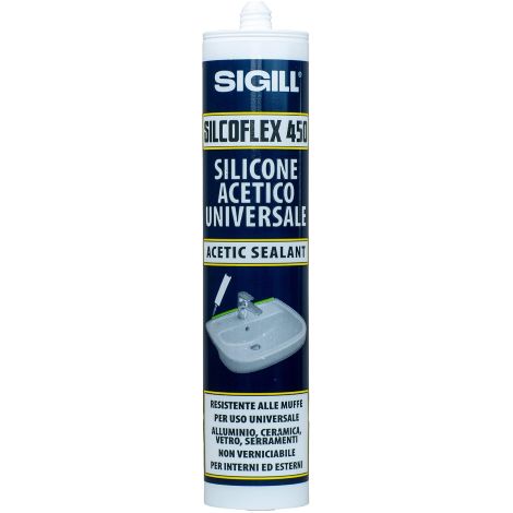 Silicone acétique transparent 280 ml – Résistant à la moisissure – Adhérence sur verre, bois, aluminium – Pour sanitaires et carreaux (1/2)