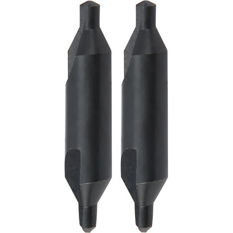Forets de centrage en acier rapide, 2 pièces, pour fraiseuses, outils de positionnement 6mm