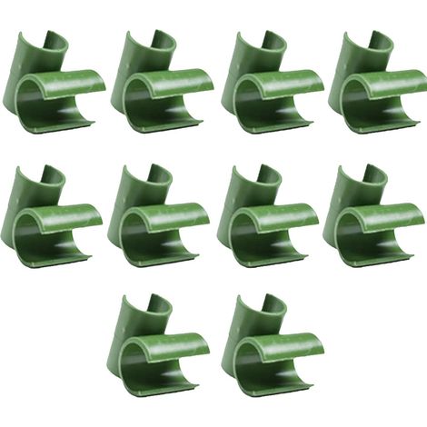 10 Clips de treillis, connecteur réglable ABS, fixation poteaux jardin, support plantes grimpantes, accessoire jardinage