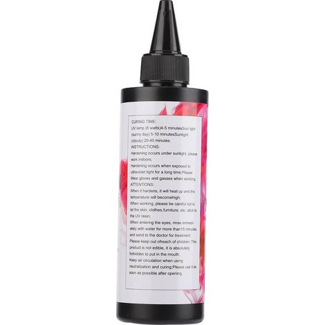 Colle UV transparente 250g, résine artisanale anti-jaunissement durcissement rapide, adhésif clair pour décorations DIY, bricolage et loisirs créatifs (1/5)