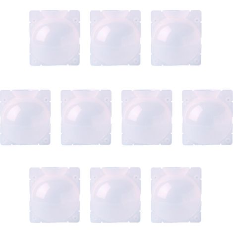 Lot de 10 boules de propagation de racines de plantes en plastique transparent réutilisables à haute pression pour plantes d'intérieur et d'extérieur,L (1/4)