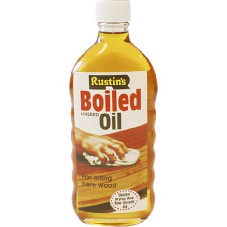 Premium Rustins Boiled Linseed Oil - 500ml for Wood Protection and Finishing