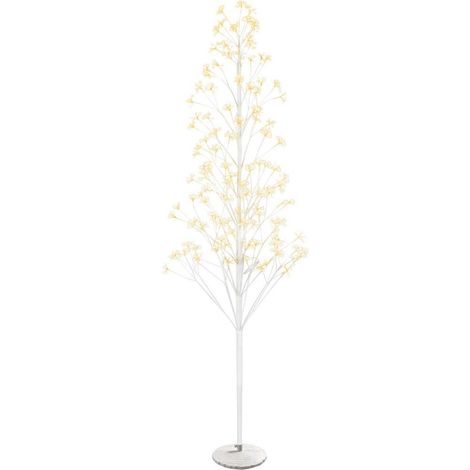 Albero di natale luminoso "Flash" colore bianco con led a luce calda Decorazione da interno -180 cm (1/4)