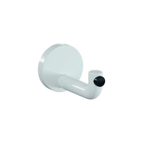 Wandhaken Serie 477 105 mm tief, Rosette d= 70 mm signalweiß (1/5)