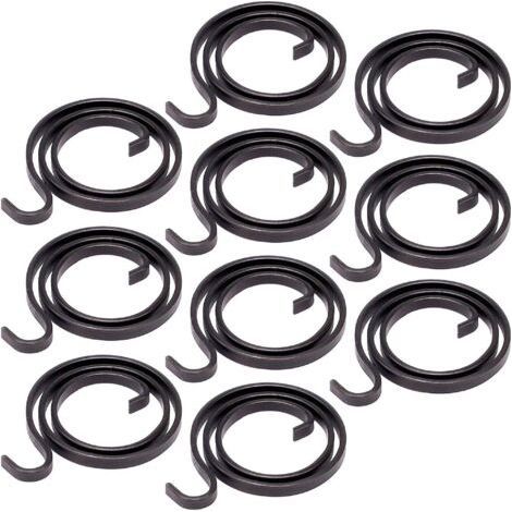 10 Pièces Ressorts de Poignée de Porte 1.9 Tours Bobine Interne de Poignée 2.9mm de Largeur pour Remplacement de Pièces de Poignées et Serrures (1/5)