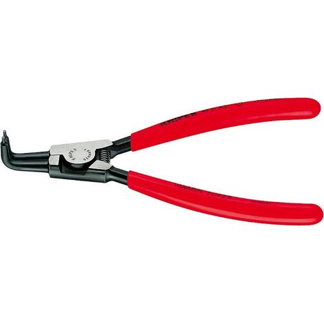 KNIPEX 46 21 A21 Pinza per anelli di sicurezza per anelli di sicurezza esterni su alberi rivestiti in resina sintetica atramentata nera 170 mm