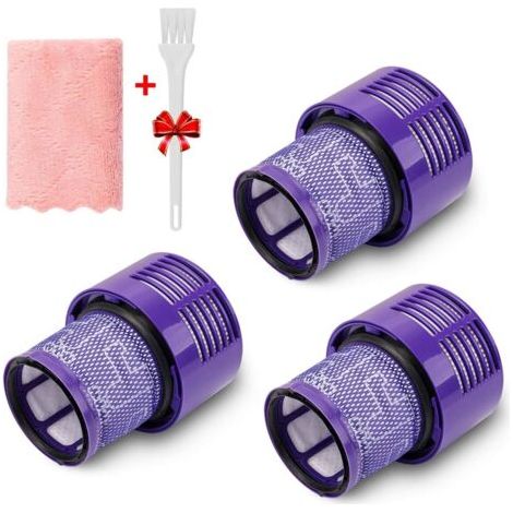 3 Pack Filtre de remplacement pour Dyson V10 Series, Remplacez le filtre référence 969082-01, Compatible pour Dyson Cyclone V10 Absolute, Animal, Motorhead, Total Clean (1/5)