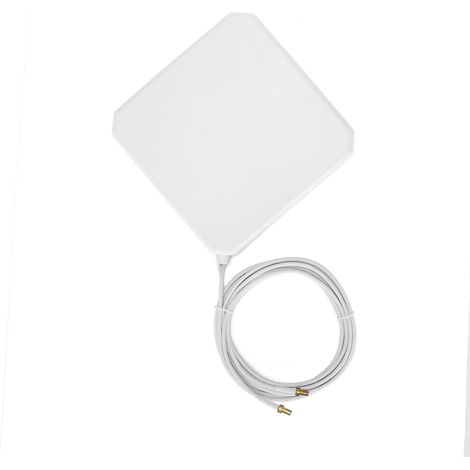 Antenne panneau blanche en plastique 4G LTE TS9, amplificateur de signal WiFi avec ventouse