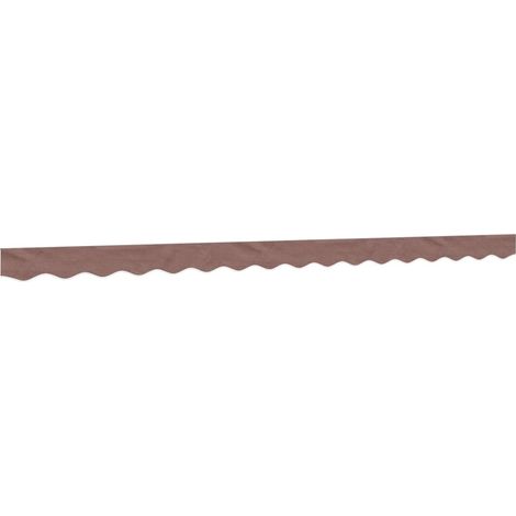 Replacement Fabric for Awning Valance Brown Stripe 4 m vidaXL