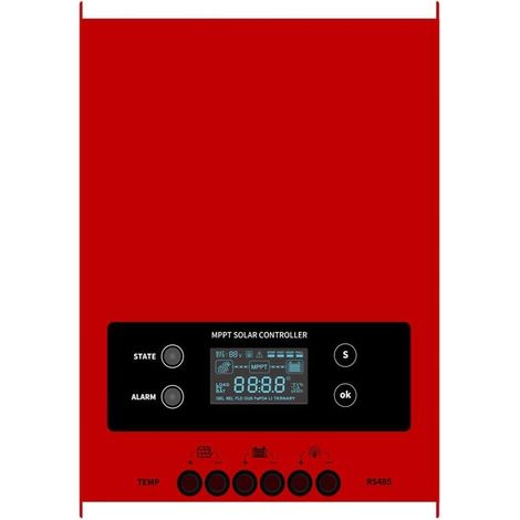 MPPT 100A Régulateur de Charge Solaire 12V/24V/48V Contrôleur de Charge de Batterie de Panneau Solaire Intelligent avec Écran LCD et Interface RS485-100A